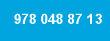 978 048 87 13 978 048 87 13
